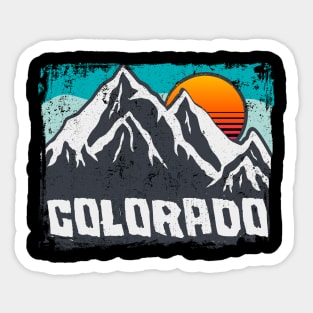 colorado day - retro vintage colorado design Sticker